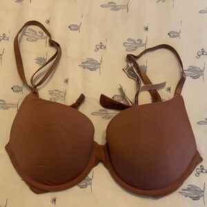 Victoria’s Secret T-Shirt Push-Up Bra 32D Taupe Nude